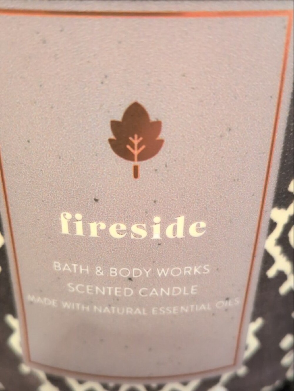 Bath & Body Works Fireside Scented Candle - Gray and Cream - Picture 2 of 8